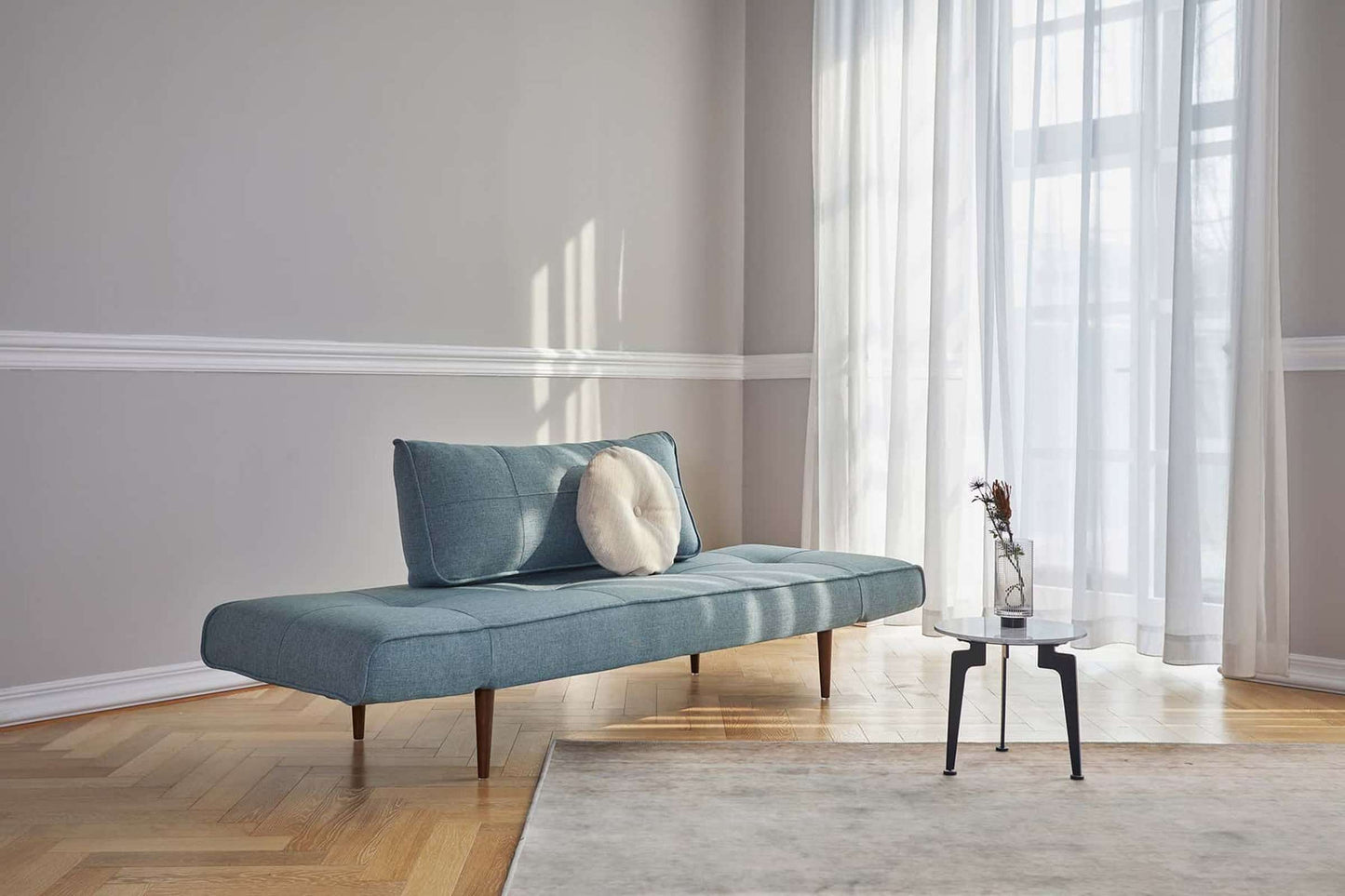 Deluxe Daybed Sofa Bed Boucle Ochre