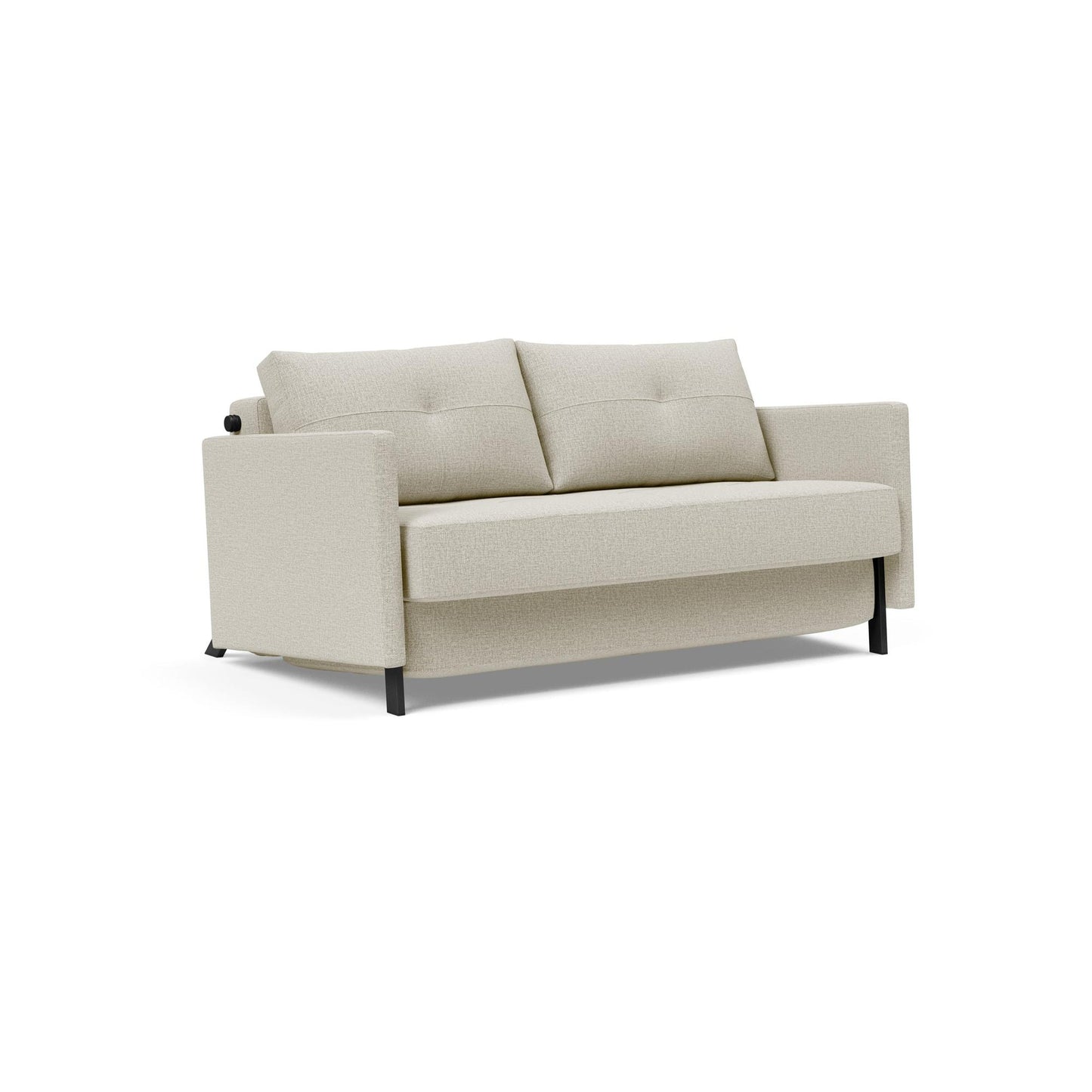 Cubed Deluxe Full Sofa Bed w/Arms in Mixed Dance Natural