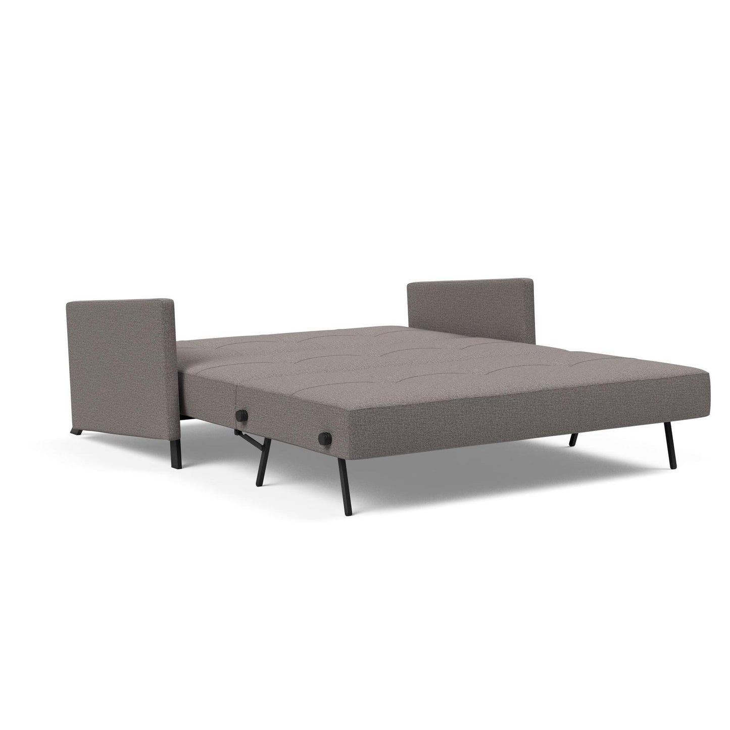 Cubed Deluxe Queen Sofa Bed w/Arms in Mixed Dance Gray
