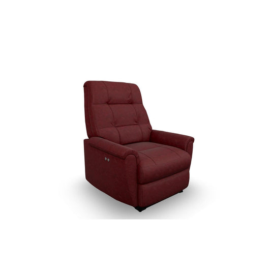 Felicia Space Saver Recliner in Ruby Leather