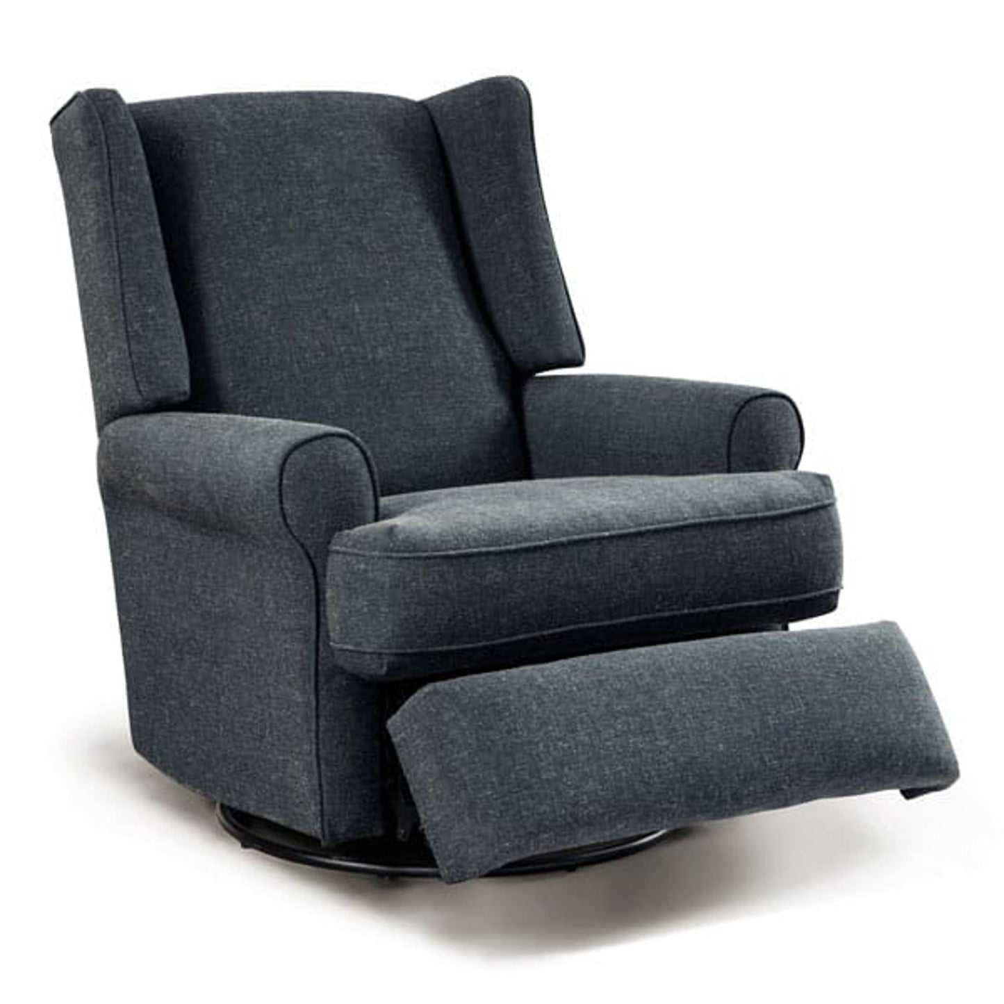 Logan Swivel Glider Recliner in Canvas Fabric