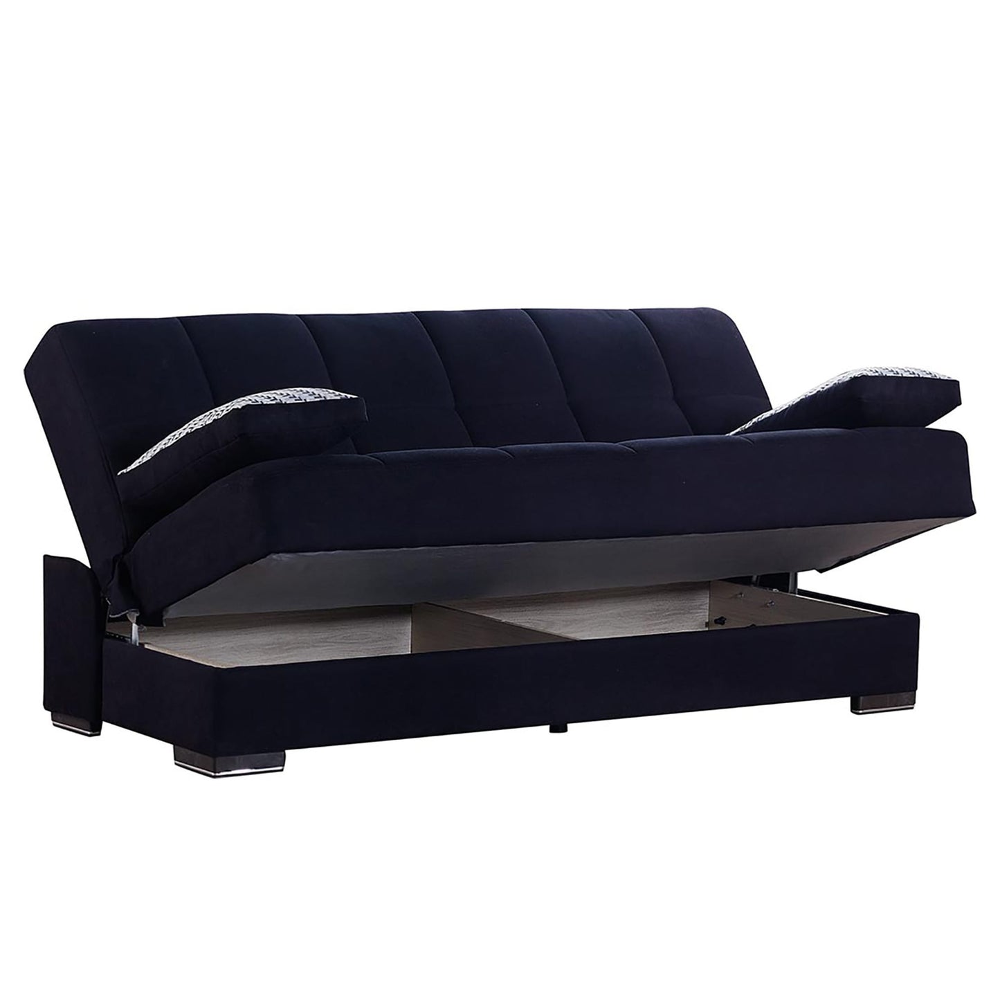 Soho Convertible Sofa Bed in Black Fabric