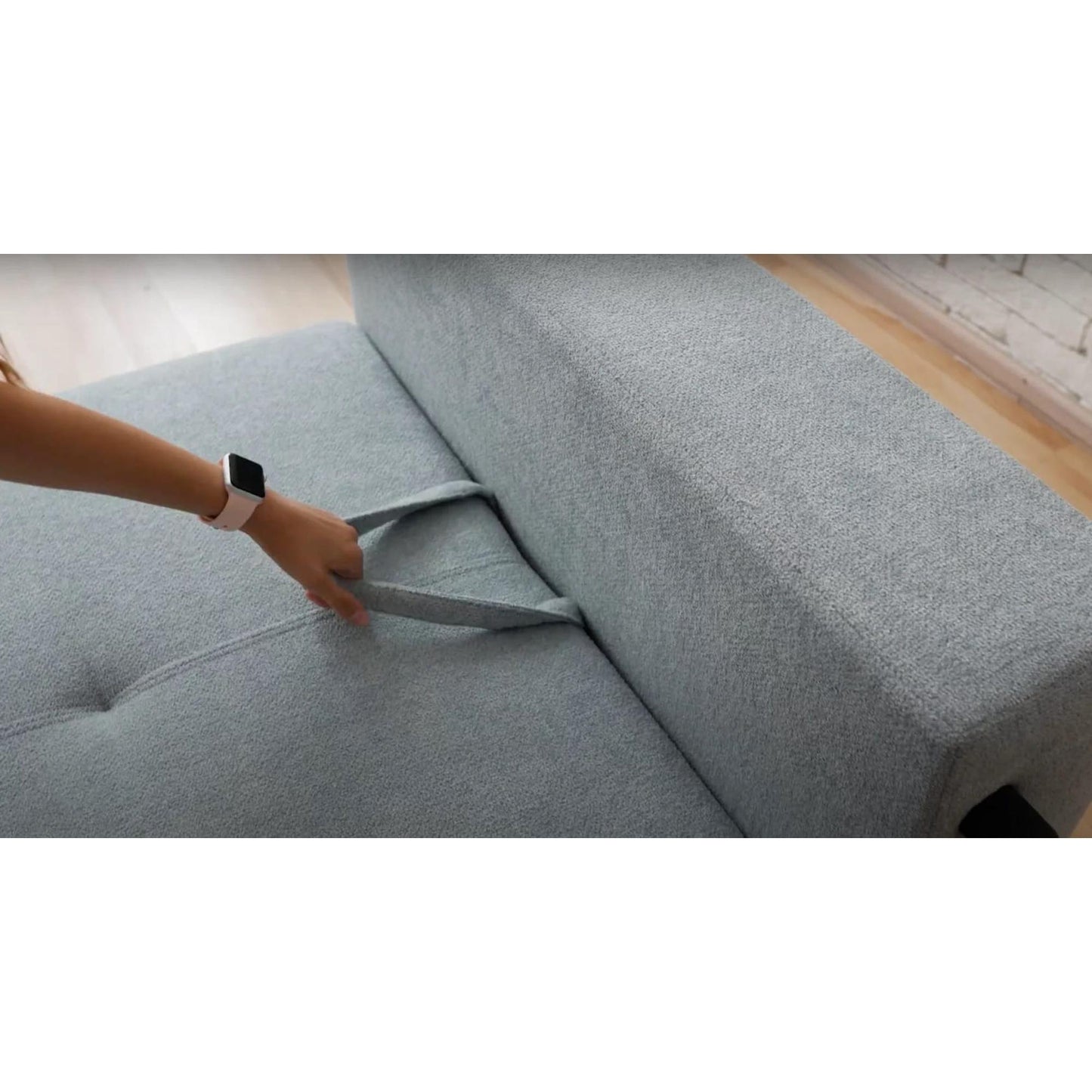 Flip Sofa Bed Large in Light Gray
