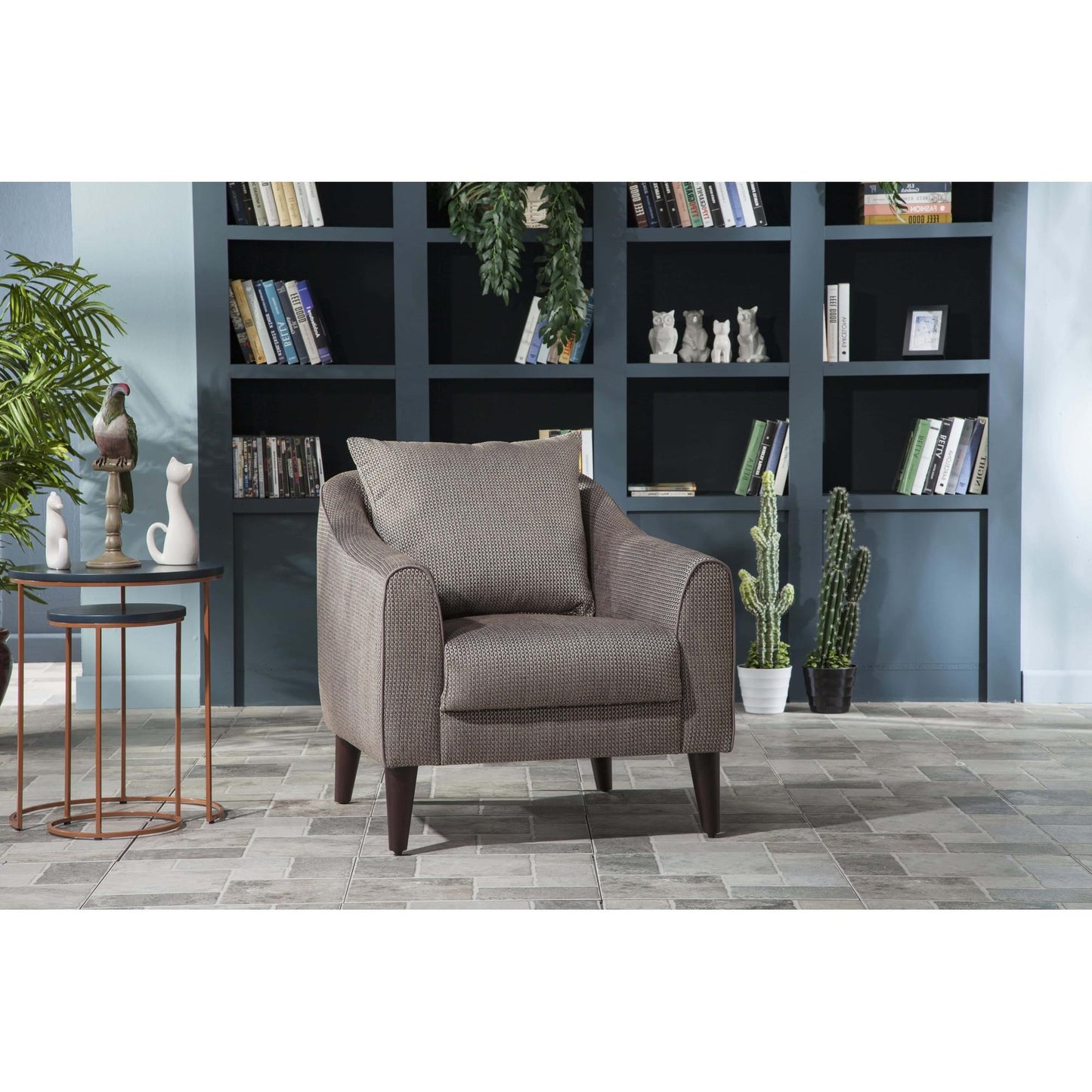 Brookline Accent Chair in Ironton Basic Brown