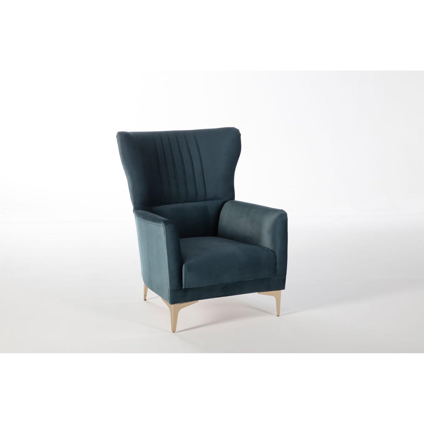 Carlino Accent Chair in Napoly Emerald Green