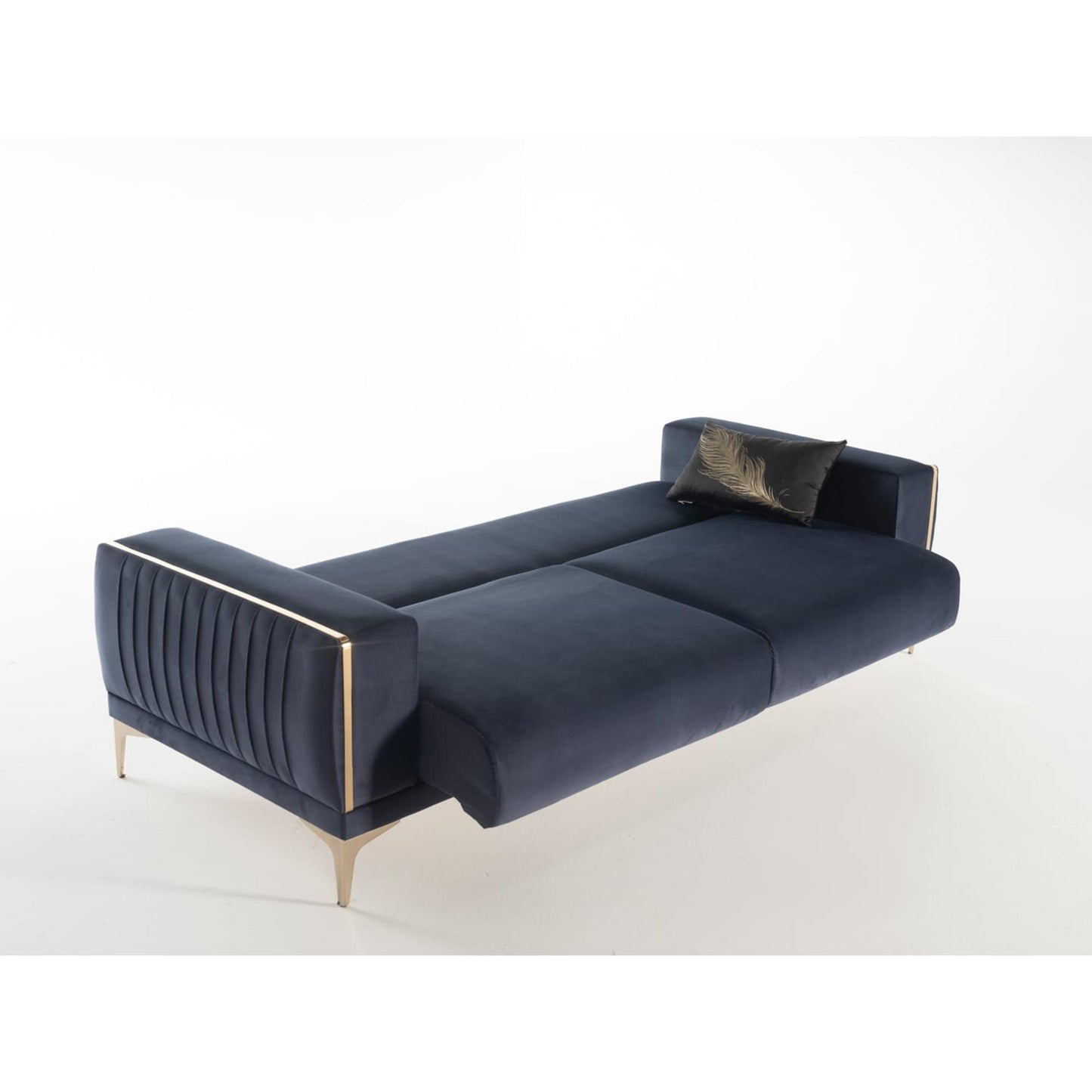 Carlino Sleeper Sofa Bed in Napoly Navy Blue
