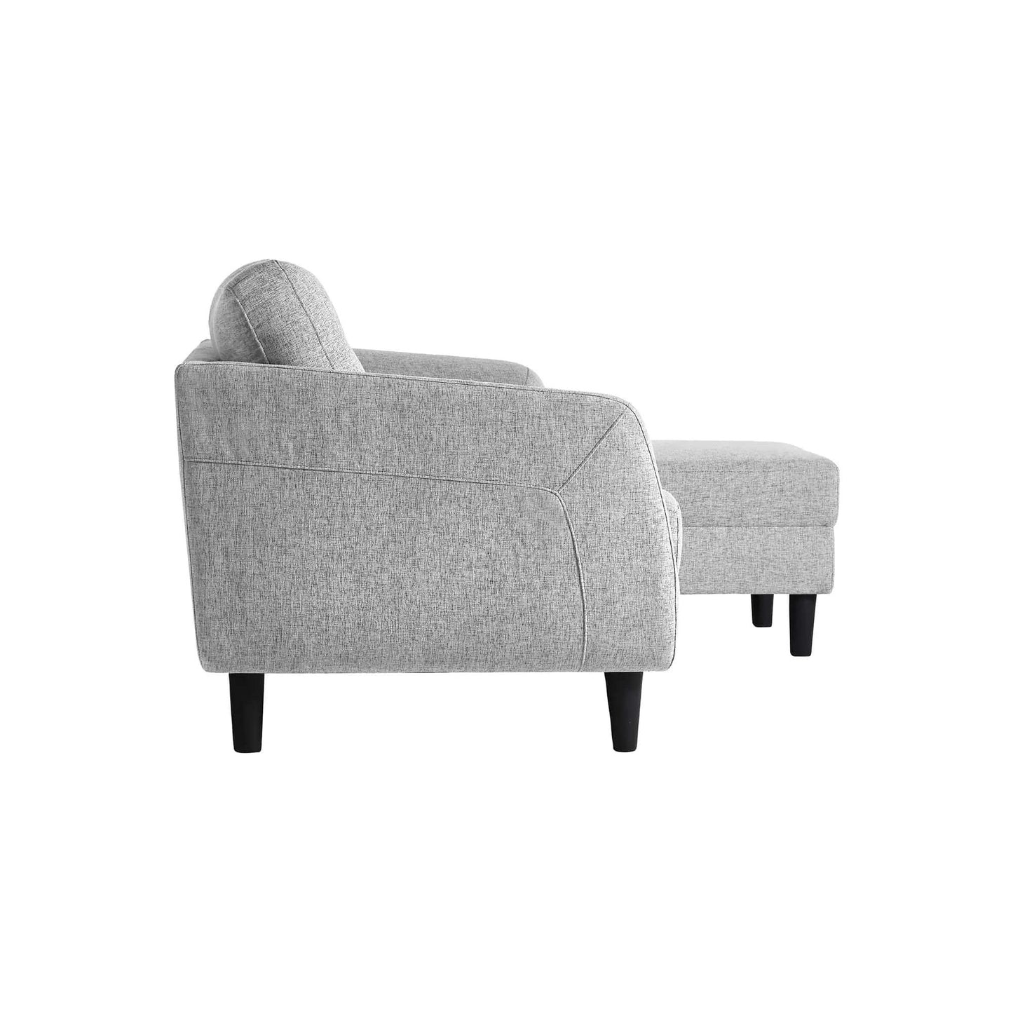 Belagio Sofa Bed With Chaise in Light Gray