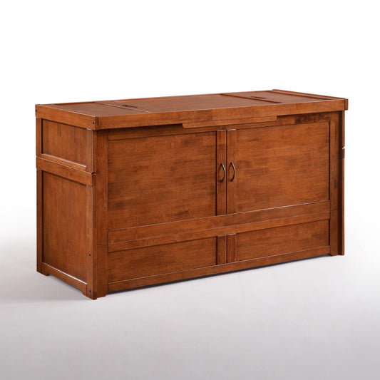 Cube Murphy Cabinet Bed in Cherry