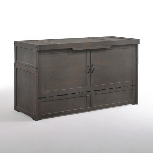 Cube Murphy Cabinet Bed in Stonewash