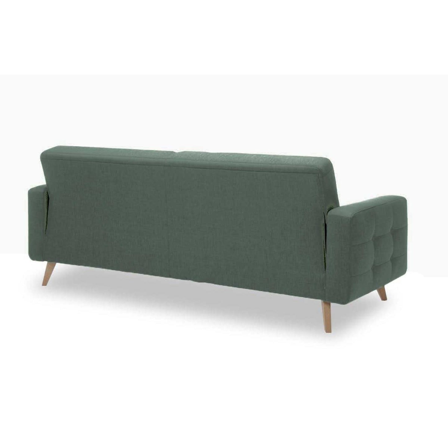 Nappa Sofa Bed Sleeper in Green