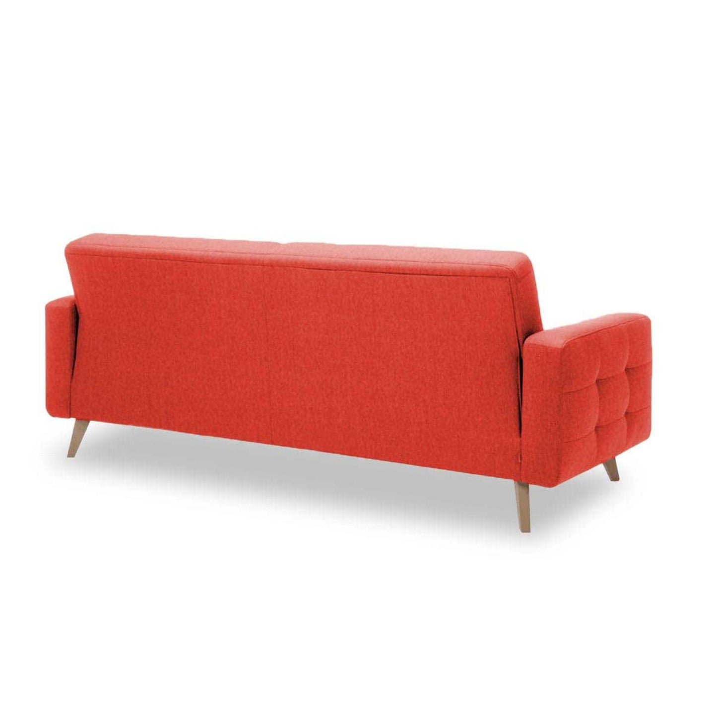 Nappa Sofa Bed Sleeper in Terracotta
