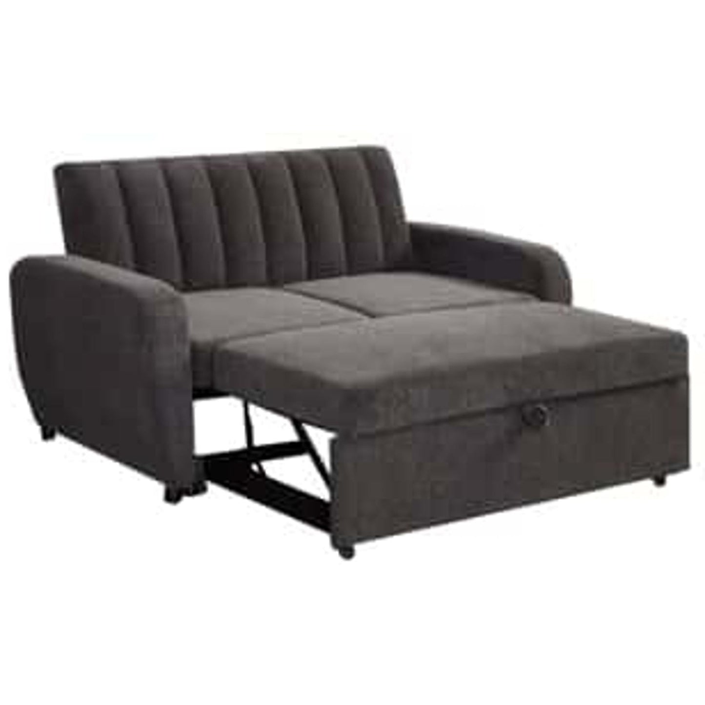Clara Pull-Out Loveseat Bed in Gray
