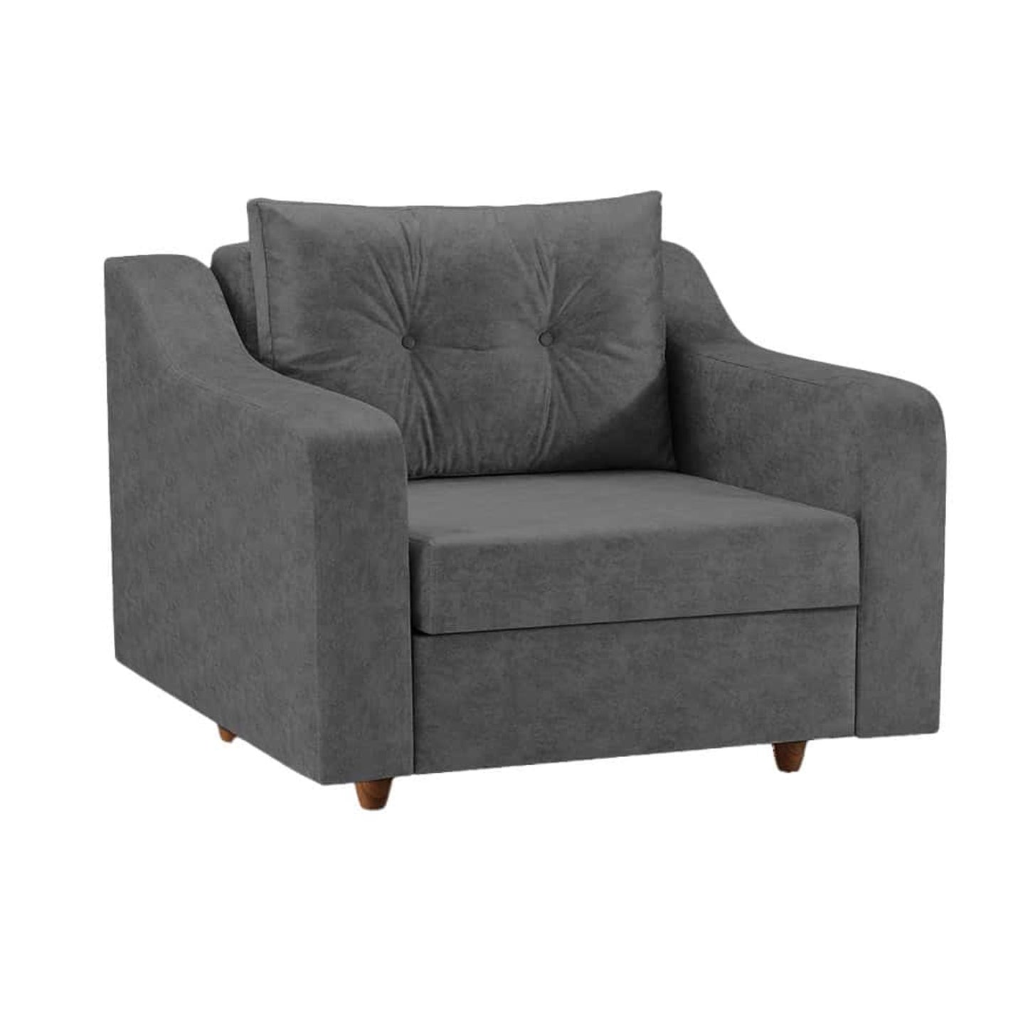 Leo Chair Bed in Dark Gray Fabric