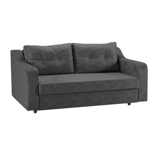 Leo Double Sofa Bed in Dark Gray Fabric