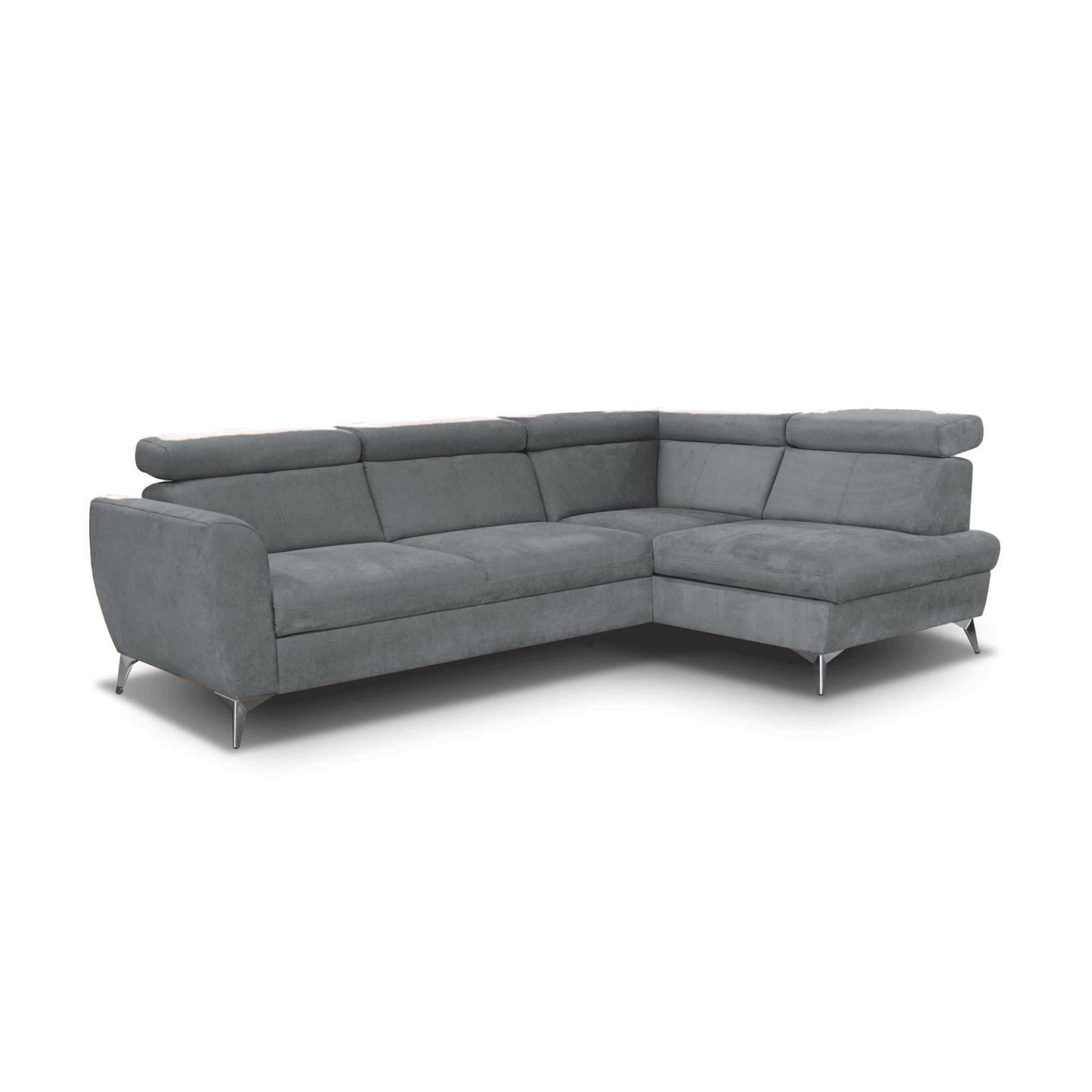 Aston Sectional Sofa Sleeper in Dark Gray