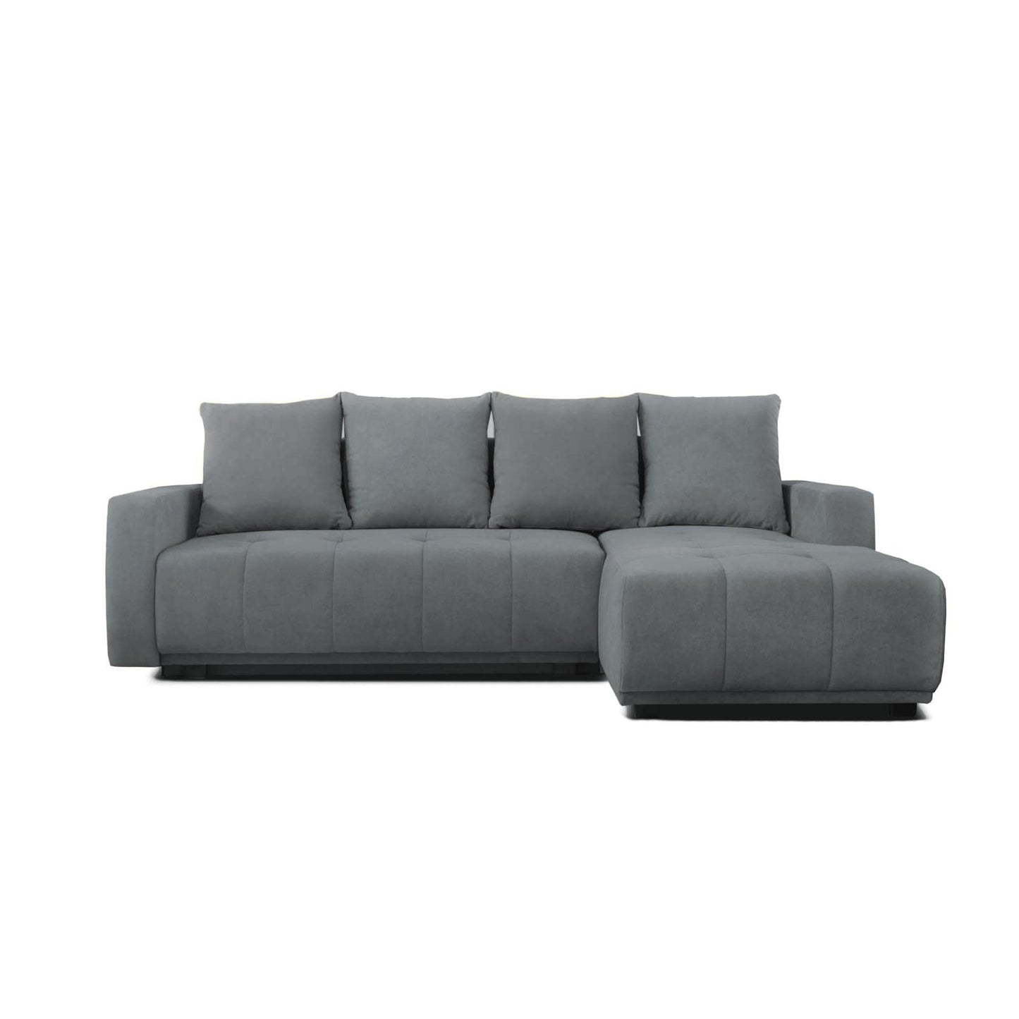 Indy Sectional Sofa Sleeper in Dark Gray