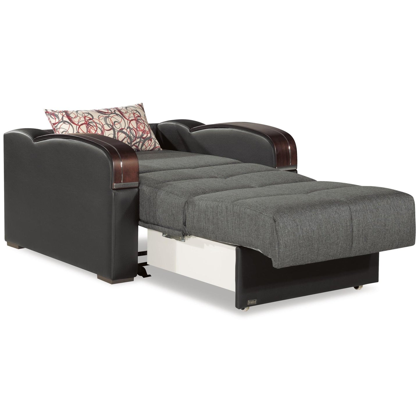 Sleep Plus Convertible Chair in Gray