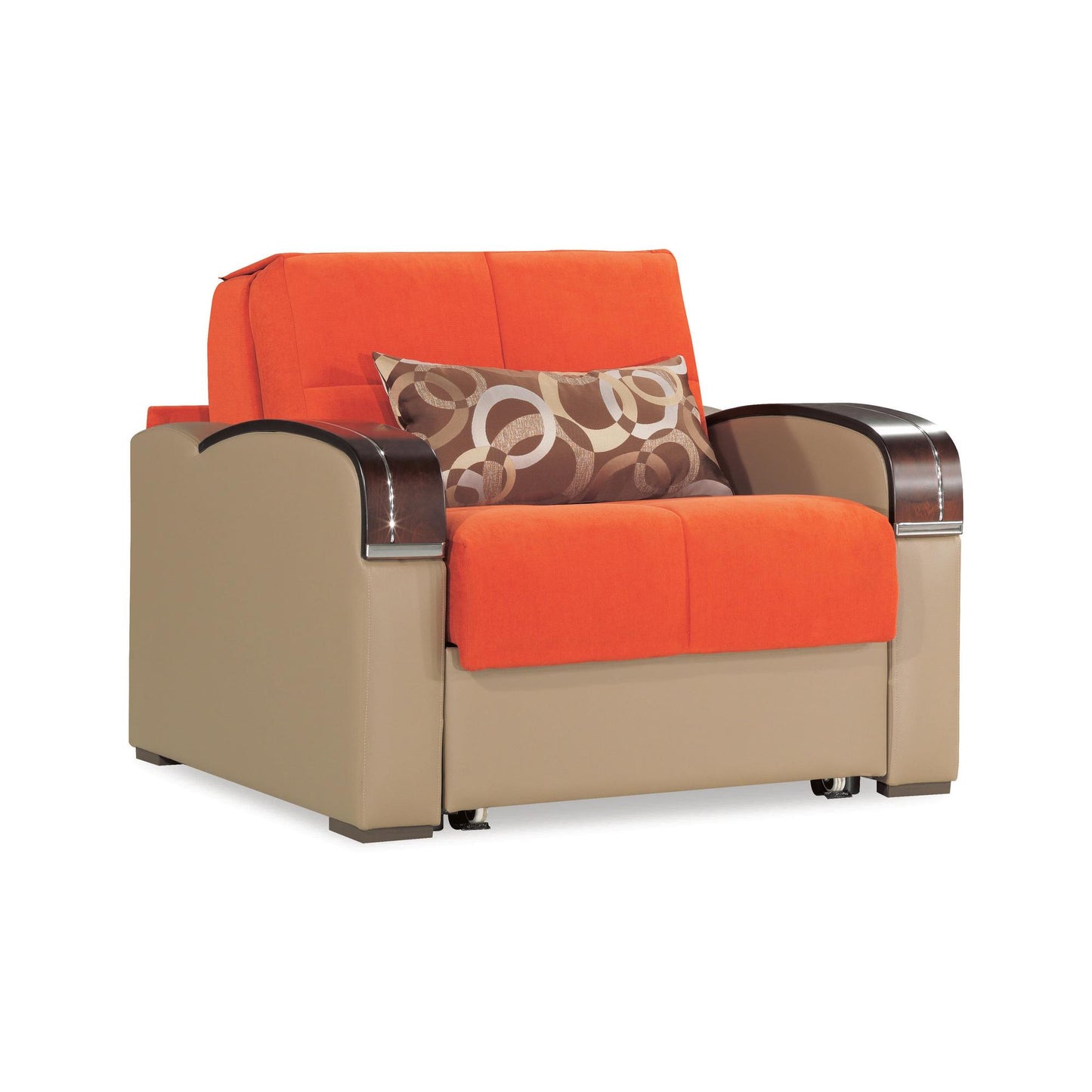 Sleep Plus Convertible Chair in Orange